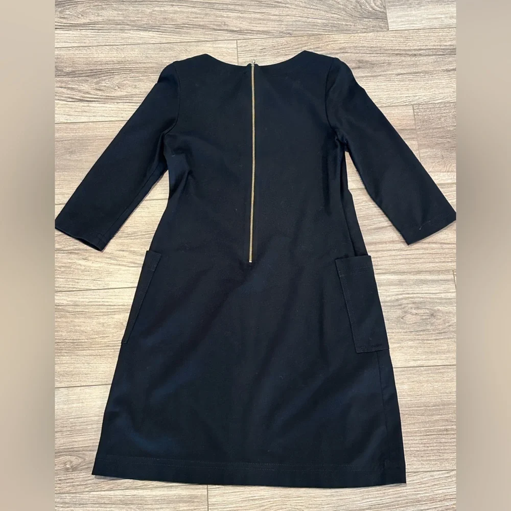 Kate Spade Black Pointe Sheath Pockets Dress Size 2